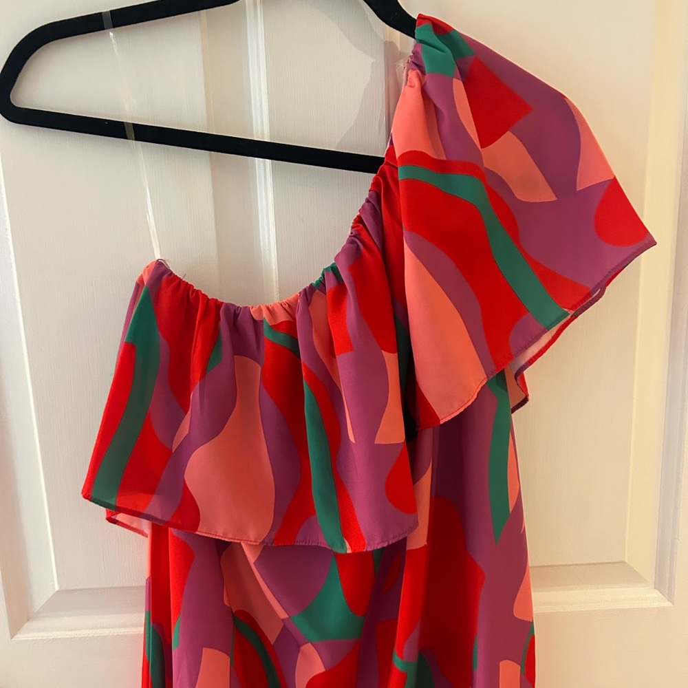 Tyche Colorful Abstract Mini Dress - Picture 2 of 3